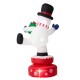 Glitzhome 6FT Lighted Inflatable Rotating Snowman Décor