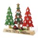 Glitzhome 14"L Wooden Christmas Tree Countdown Calendar Décor