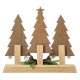 Glitzhome 14"L Wooden Christmas Tree Countdown Calendar Décor