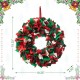 Glitzhome 19.25"D Christmas Multi Color Felt Wreath