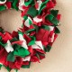 Glitzhome 19.25"D Christmas Multi Color Felt Wreath