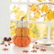 Glitzhome 13"H Fall Stacked Fabric Pumpkin