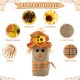 Glitzhome 23.25"H Fall Linen Scarecrow Doorstop Porch Decor