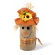 Glitzhome 23.25"H Fall Linen Scarecrow Doorstop Porch Decor