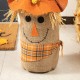 Glitzhome 23.25"H Fall Linen Scarecrow Doorstop Porch Decor