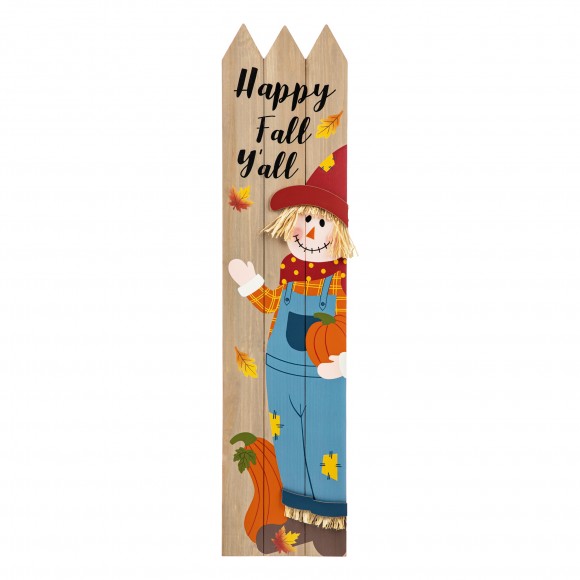 Glitzhome 41.75"H Fall Wood Scarecrow Porch Decor