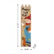 Glitzhome 41.75"H Fall Wood Scarecrow Porch Decor