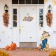 Glitzhome 30"H Fall Wooden Painted Scarecrow Porch Décor