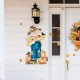 Glitzhome 30"H Fall Wooden Painted Scarecrow Porch Décor