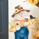 Glitzhome 30"H Fall Wooden Painted Scarecrow Porch Décor