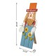 Glitzhome 29.5"H Fall Wood Scarecrow Porch Decor