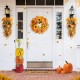 Glitzhome 42"H Fall Wood Stacked Pumpkin Porch Decor