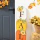 Glitzhome 42"H Fall Wood Stacked Pumpkin Porch Decor