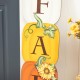 Glitzhome 42"H Fall Wood Stacked Pumpkin Porch Decor