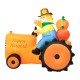 Glitzhome 7ft Fall Lighted Inflatable Tractor Decor