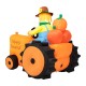 Glitzhome 7ft Fall Lighted Inflatable Tractor Decor