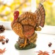 Glitzhome 9.5"H Thanksgiving Resin Turkey Table Decor