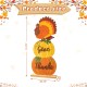 Glitzhome 36"H Thanksgiving Wooden Stacked  Pumpkin & Turkey Porch Décor