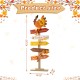 Glitzhome 42.75"H Thanksgiving Wooden Turkey Word Sign Porch Decor