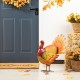 Glitzhome 21.5"H Thanksgiving Metal Turkey Porch Decor