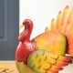 Glitzhome 21.5"H Thanksgiving Metal Turkey Porch Decor