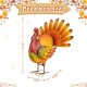 Glitzhome 21.5"H Thanksgiving Metal Turkey Porch Decor