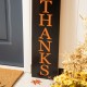 Glitzhome 42"H Set of 2 Thanksgiving Wooden Pilgrim Couple Porch Decor