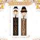 Glitzhome 42"H Set of 2 Thanksgiving Wooden Pilgrim Couple Porch Decor