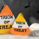 Glitzhome 13.75"H Set of 2 Halloween Metal Cutout Candy Corn Bucket