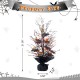 Glitzhome 21"H Lighted Halloween Candy Corn Berries Table Tree