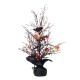 Glitzhome 21"H Lighted Halloween Candy Corn Berries Table Tree