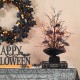 Glitzhome 21"H Lighted Halloween Candy Corn Berries Table Tree