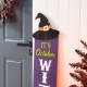 Glitzhome 48"H Halloween Wood Witch Hat Porch Decor