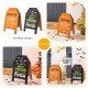Glitzhome 24"H Halloween & Fall Double Sided Standing Easel Porch Sign