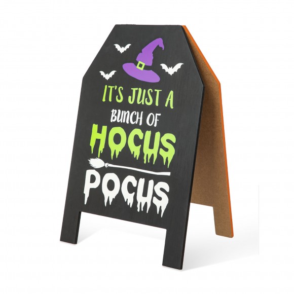 Glitzhome 24"H Halloween & Fall Double Sided Standing Easel Porch Sign