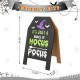 Glitzhome 24"H Halloween & Fall Double Sided Standing Easel Porch Sign