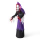 Glitzhome 10ft Lighted Halloween Inflatable Grim Reaper Decor