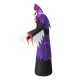 Glitzhome 10ft Lighted Halloween Inflatable Grim Reaper Decor