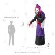 Glitzhome 10ft Lighted Halloween Inflatable Grim Reaper Decor