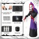 Glitzhome 10ft Lighted Halloween Inflatable Grim Reaper Decor