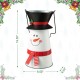 Glitzhome 19.50"H Metal Snowman Decorative Bucket
