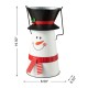 Glitzhome 19.50"H Metal Snowman Decorative Bucket