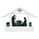 Glitzhome 13.5"L Wooden Nativity Table Decor