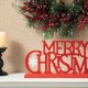 Glitzhome 18"L Wood & Metal MERRY CHRISTMAS Table Décor