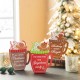 Glitzhome 8"H Set of 3 Christmas Wooden Gingerbread Man Mug Table Decor