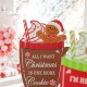 Glitzhome 8"H Set of 3 Christmas Wooden Gingerbread Man Mug Table Decor