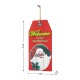 Glitzhome 18"H Wooden Christmas Santa Door Hanger