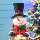 Glitzhome 29.25"H Christmas Resin Snowman Porch Décor includes 8 Warm White Lights with Timer