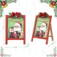 Glitzhome 23.75"H Wooden "Have a Holly Jolly Christmas" Easel Porch Decor