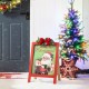 Glitzhome 23.75"H Wooden "Have a Holly Jolly Christmas" Easel Porch Decor